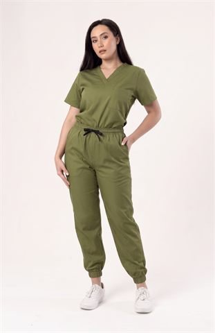 Uniforme antifluidos Ecotopía color Verde olivo