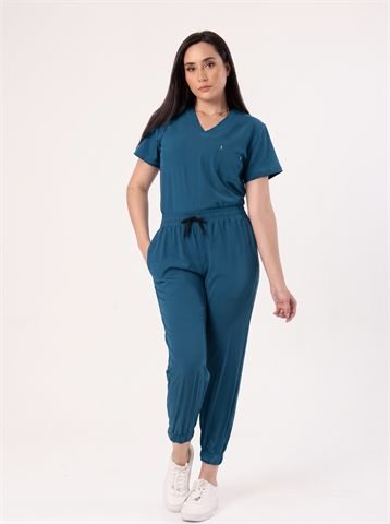 Uniforme antifluidos Ecotopía color Azul petróleo